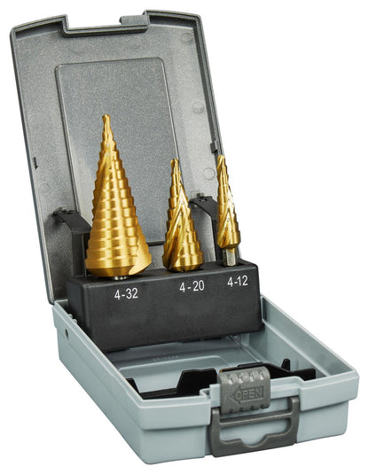 Set Brocas Escalonadas Espiral Titanium 3 PZAS. - Makita - Herram.cl