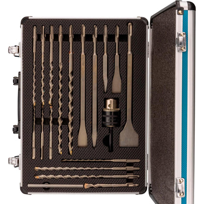 Maleta Brocas y Cinceles SDS - Plus 18 Pzas - Makita - Herram.cl