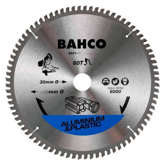 Disco De Sierra Circular 250x2.4x30mm 80 D Aluminio - Bahco - Herram.cl