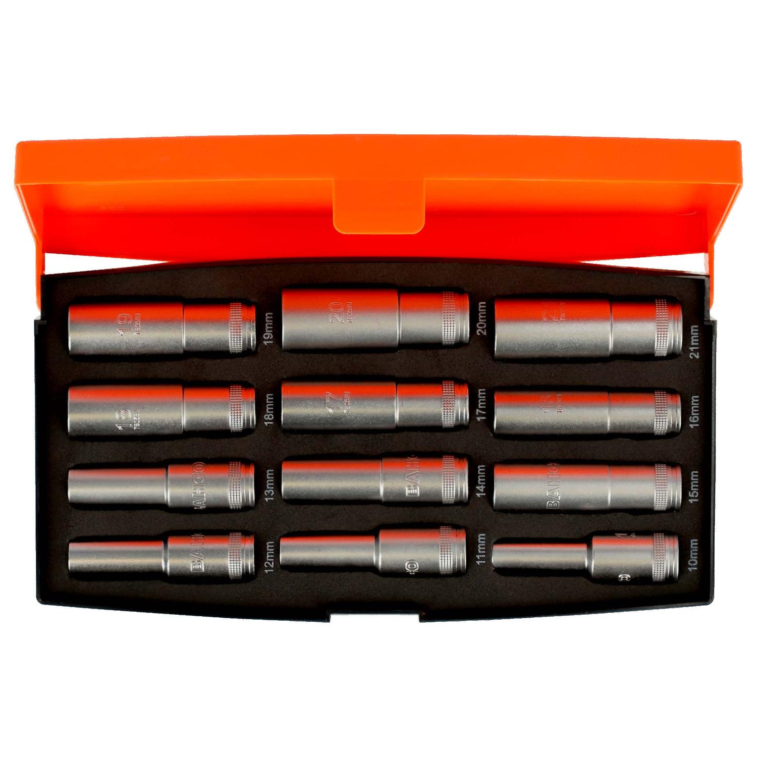 Juego de Dados Hexagonales Largos 1/2'' 12 Pzas - Bahco - Herram.cl