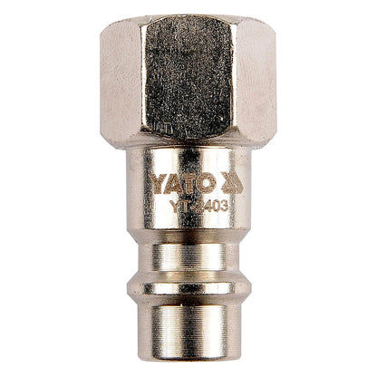 Conector Neumático YATO Rosca Interna Hembra 1/4" G1/4 GRD - Herram.cl