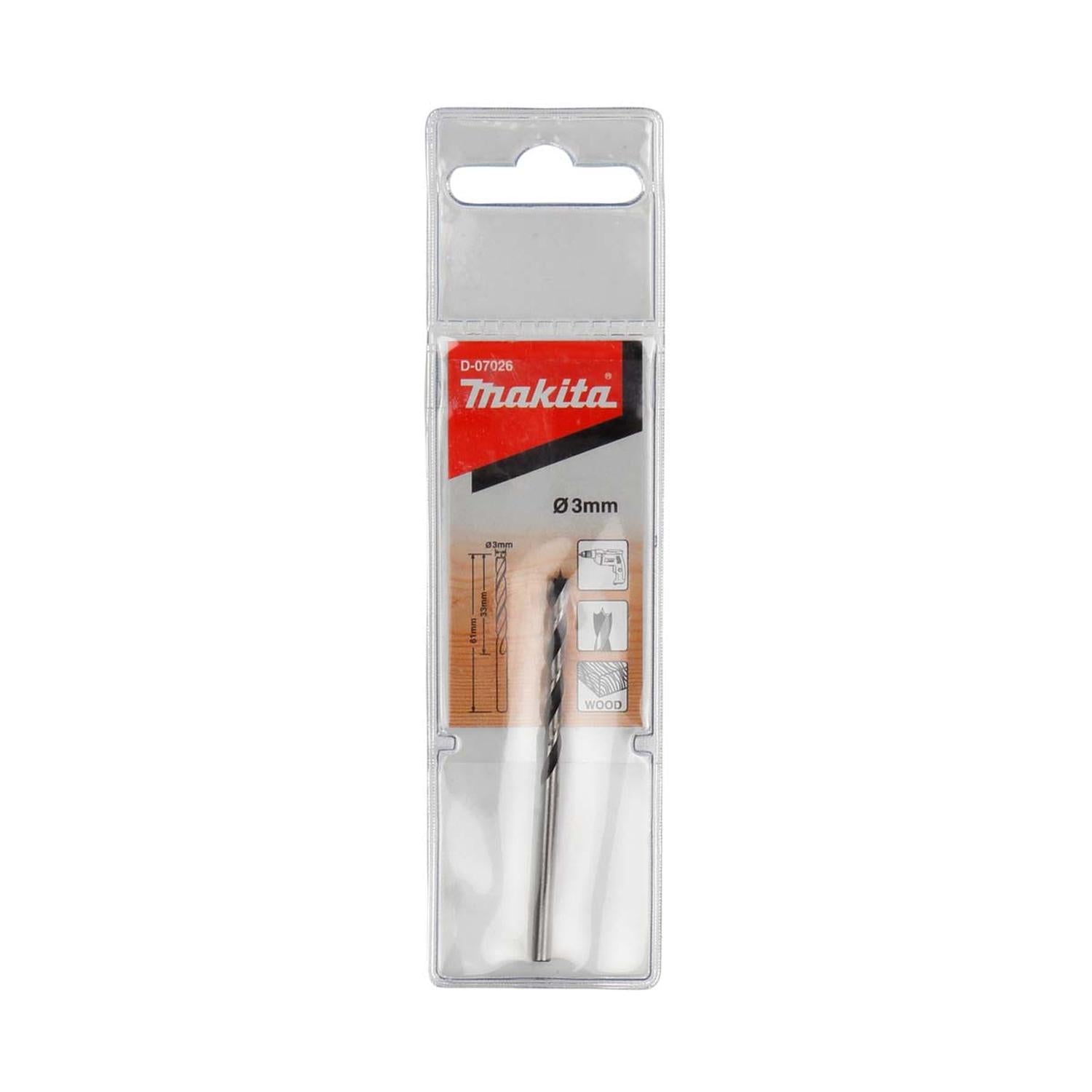 Broca Para Madera 3.0x60mm - Makita - Herram.cl