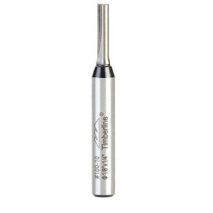 Fresa Recta 2 Filos 1/8''x7/16'' Toma 1/4'' - Timberline - Herram.cl