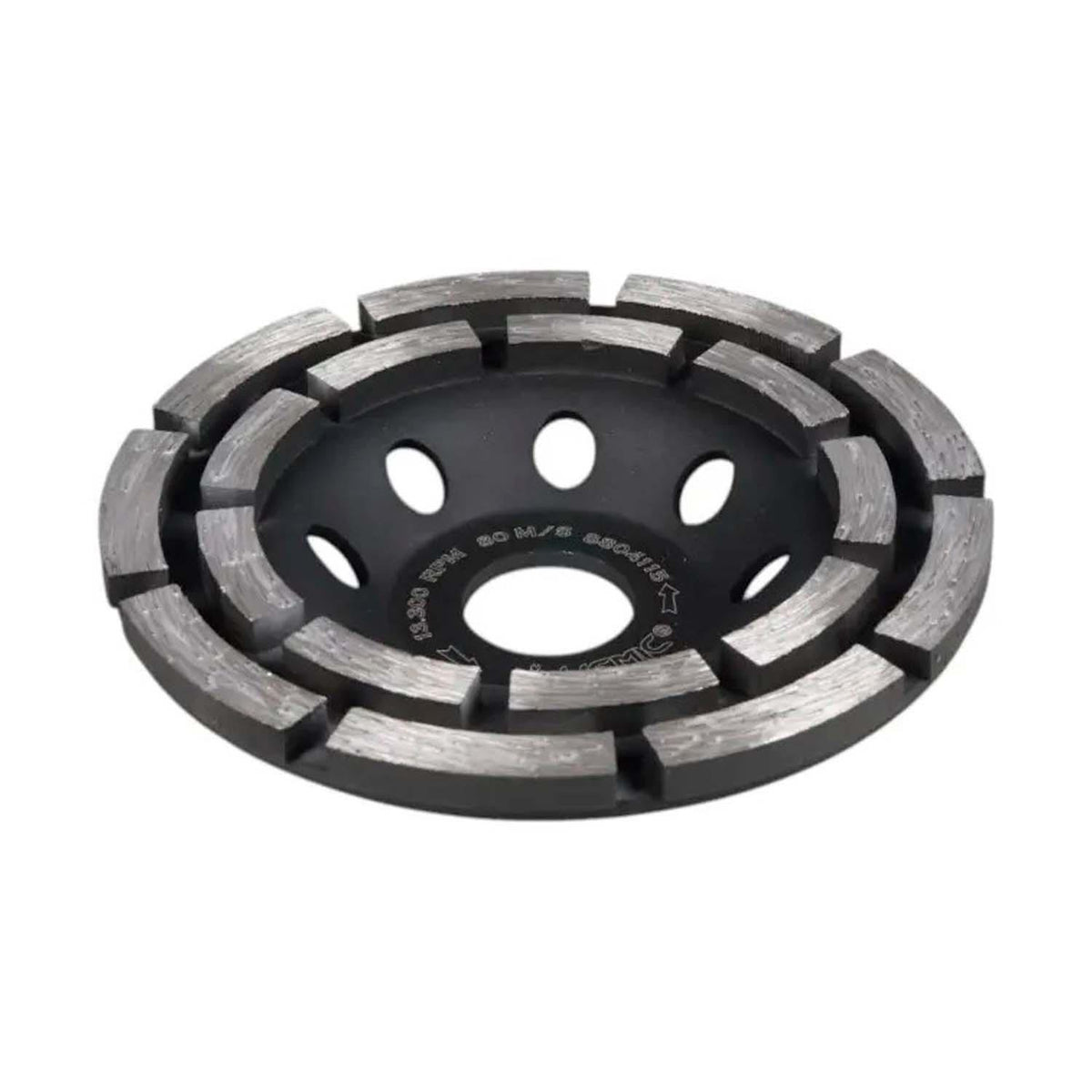 Copa Diamantada Doble Segmento 115x22,23mm - HEMIC - Herram.cl