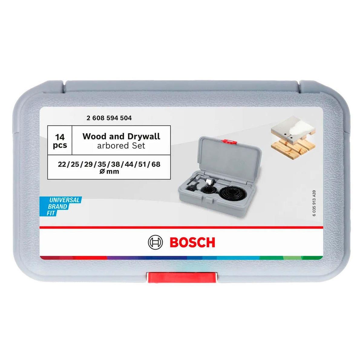 Set 14 Sierras Copa Wood and Drywall 22-68mm - Bosch - Herram.cl