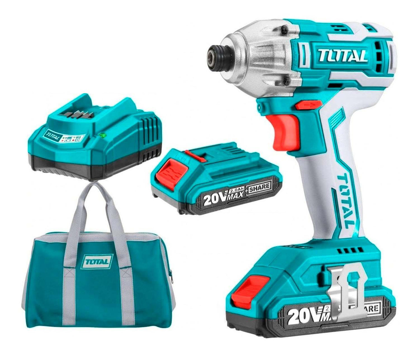 Atornillador De Impacto Inalambrico Total 20v Max. 170 Nm - Herram.cl