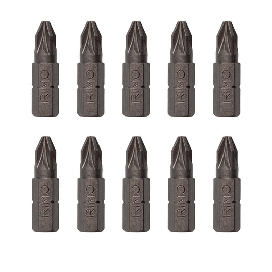 Puntas de Atornillar PZ2x25mm 10 Pzas - Irimo - Herram.cl