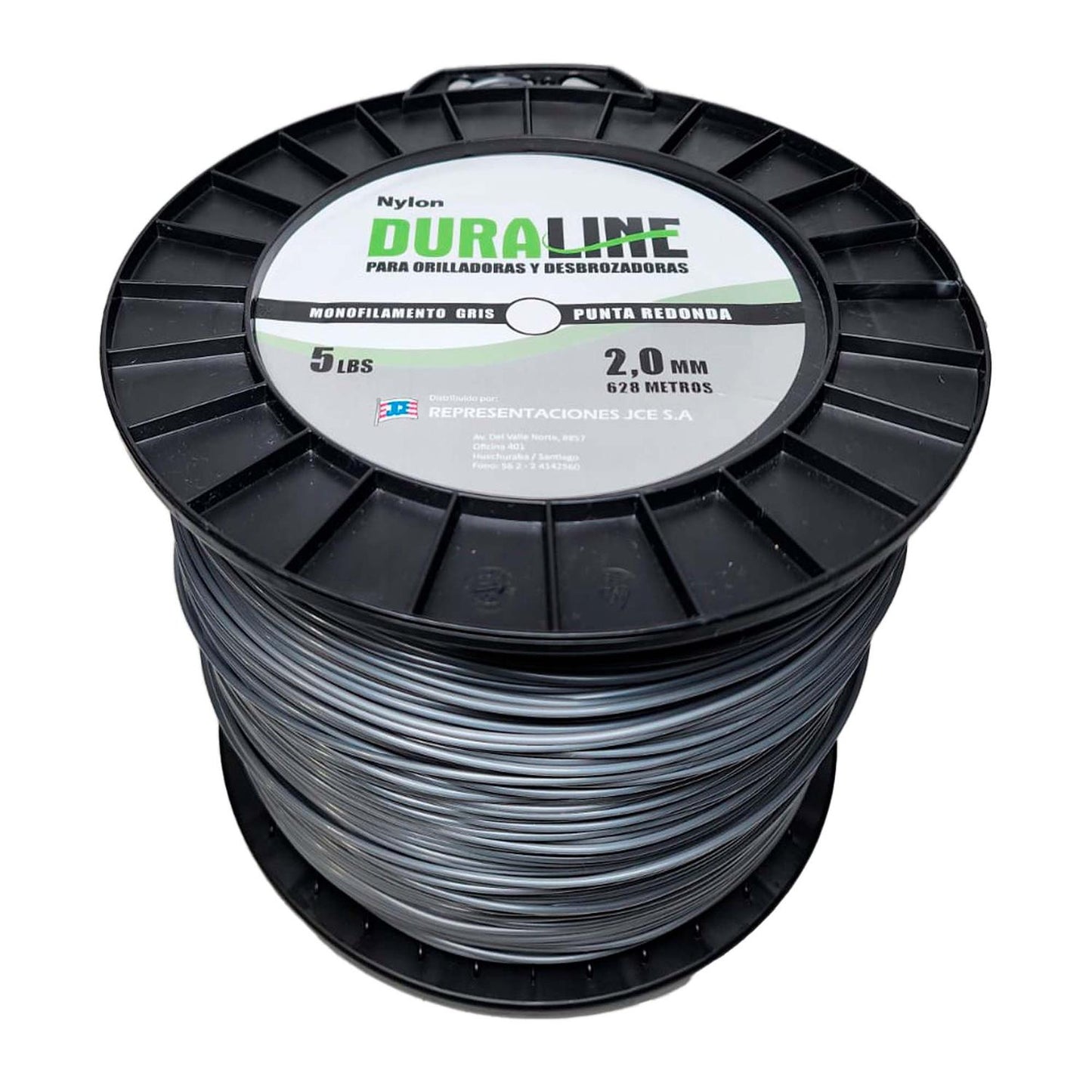 Rollo Nylon Redondo Ø 2,0mm x 628m - Duraline - Herram.cl