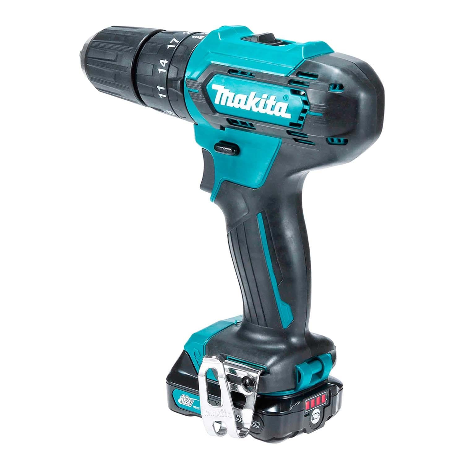 Taladro Percutor 12V CXT 2 Baterias 2 Ah + Cargador - Makita - Herram.cl