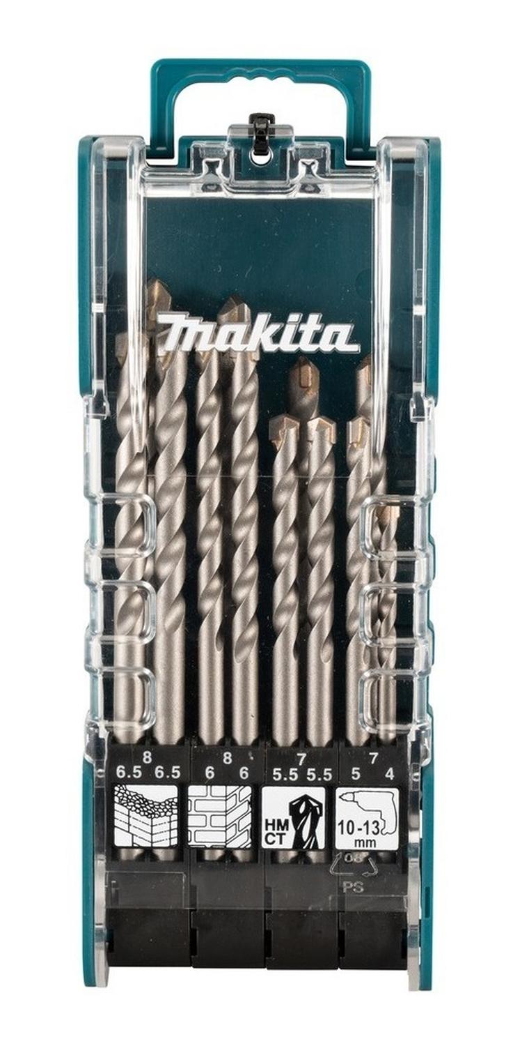 Set Brocas para Concreto TCT (4 - 8mm) 12 Pzas - Makita - Herram.cl