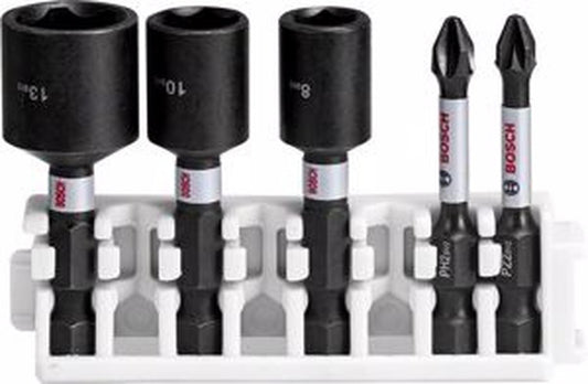 Set Puntas y Vasos Magneticos Impact Control 5 Pzas - Bosch - Herram.cl