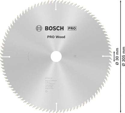 Disco De Sierra Circular PRO Wood 12''x2,5x30mm 100 D - Bosch - Herram.cl