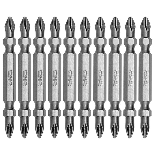 Puntas de Atornillar Dobles PH2x65mm 10 Pzas - Yato - Herram.cl