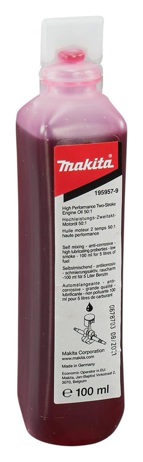 Pack 5 Botellas Aceite 2 Tiempos 50:1 100ml Makita - Herram.cl