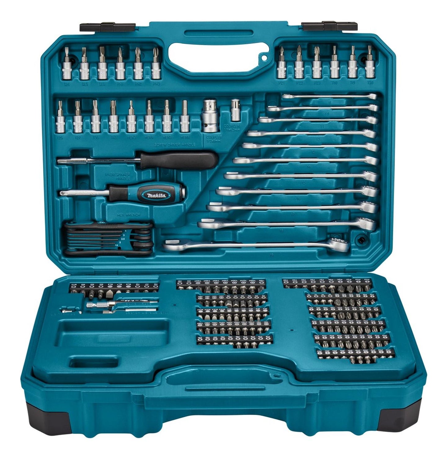 Set De Llaves, Puntas Y Vasos Makita E - 10883 221pcs - Herram.cl