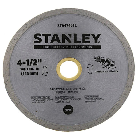 Disco Diamantado Continuo 4-1/2'' Stanley STA47451L - Herram.cl