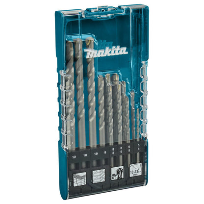 Set Brocas para Concreto TCT (4 - 12mm) 12 Pzas - Makita - Herram.cl