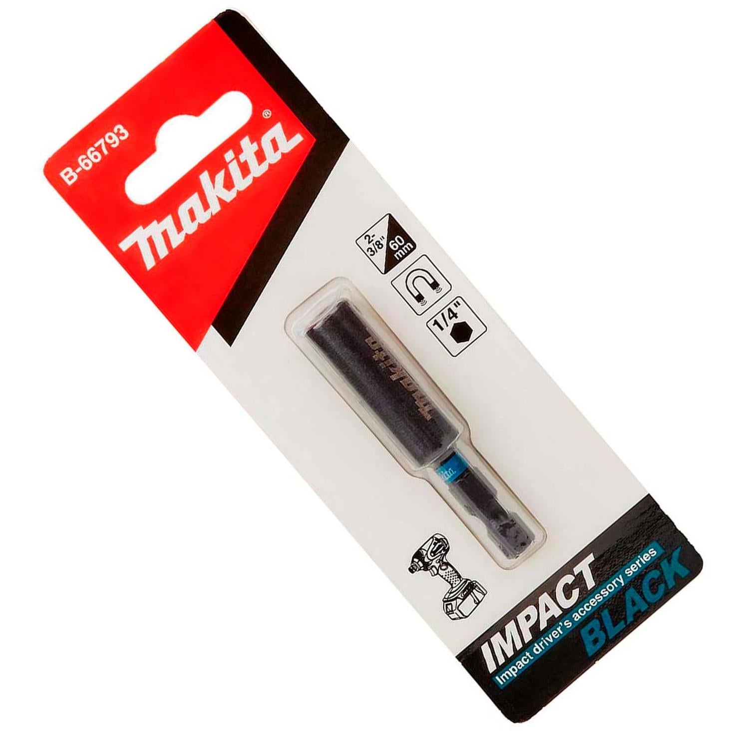 Portapuntas Magnético 60mm Hex. 1/4'' Impact Black Makita - Herram.cl