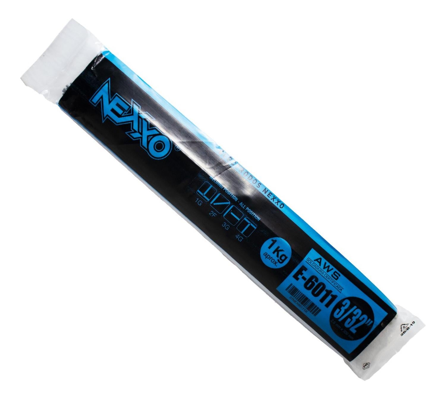 Electrodo AWS 6011 3/32'' (2.6mm) 1 Kg - Nexxo - Herram.cl