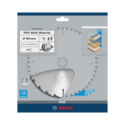 Disco De Sierra PRO Multi Material 7 - 1/4''x5/8'' 24 D - Bosch - Herram.cl
