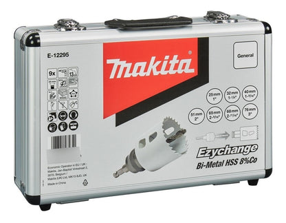 Set 9 Piezas Sierra Copa Ezychange Bi - metal HSS 8% Co Makita - Herram.cl