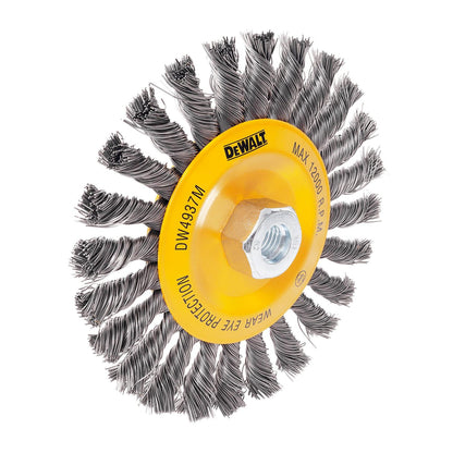 Grata Circular Acero Trenzado 6'' (150mm) Toma M14 - DeWALT - Herram.cl