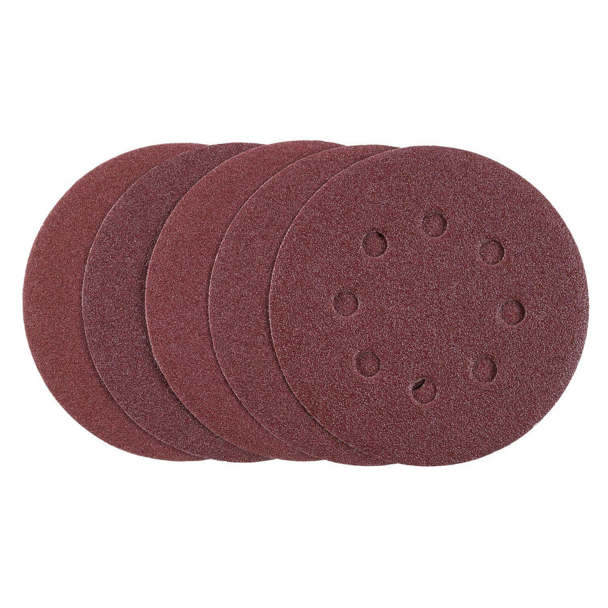 Set Discos Lija Stanley 125mm Roto-Orbital Velcro x5 - Herram.cl