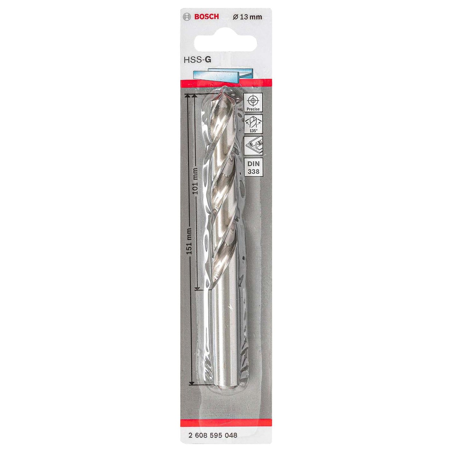 Broca Metal HSS - G 13.0mm - Blister - Bosch - Herram.cl