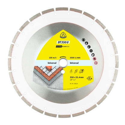 Disco Diamantado Corte Universal DT350U 14''x1'' - Klingspor - Herram.cl