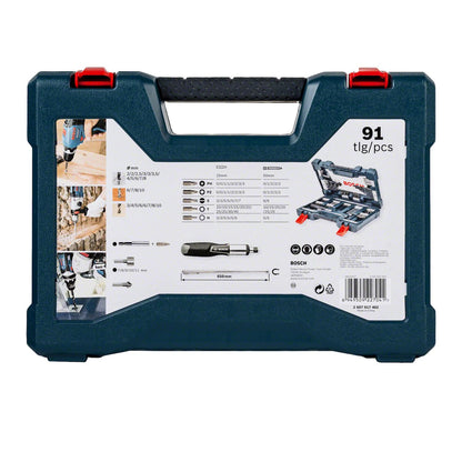 Set Puntas y Brocas en Titanio Bosch V-Line 91 unidades - Herram.cl