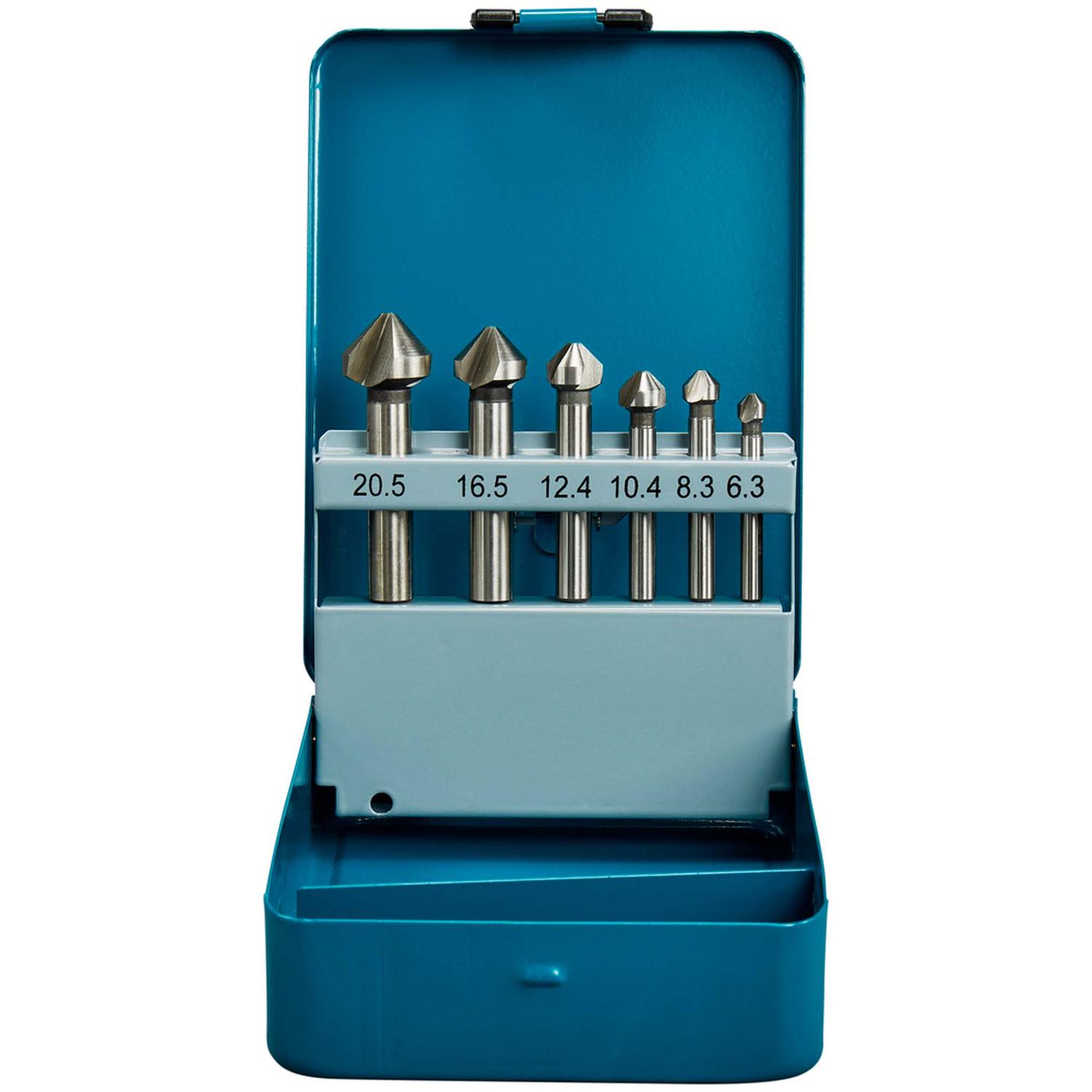Juego De Avellanadores HSS 6.3 - 20.5mm / 6 Pzas. - Makita - Herram.cl