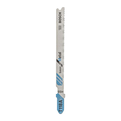 Hoja de Sierra caladora T118A Bosch Basic for metal 5 unidades - Herram.cl