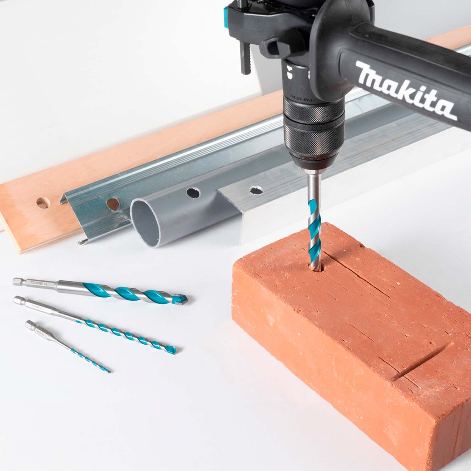 Broca Multimaterial 8x150mm (Toma Hex. 1/4'') - Makita - Herram.cl