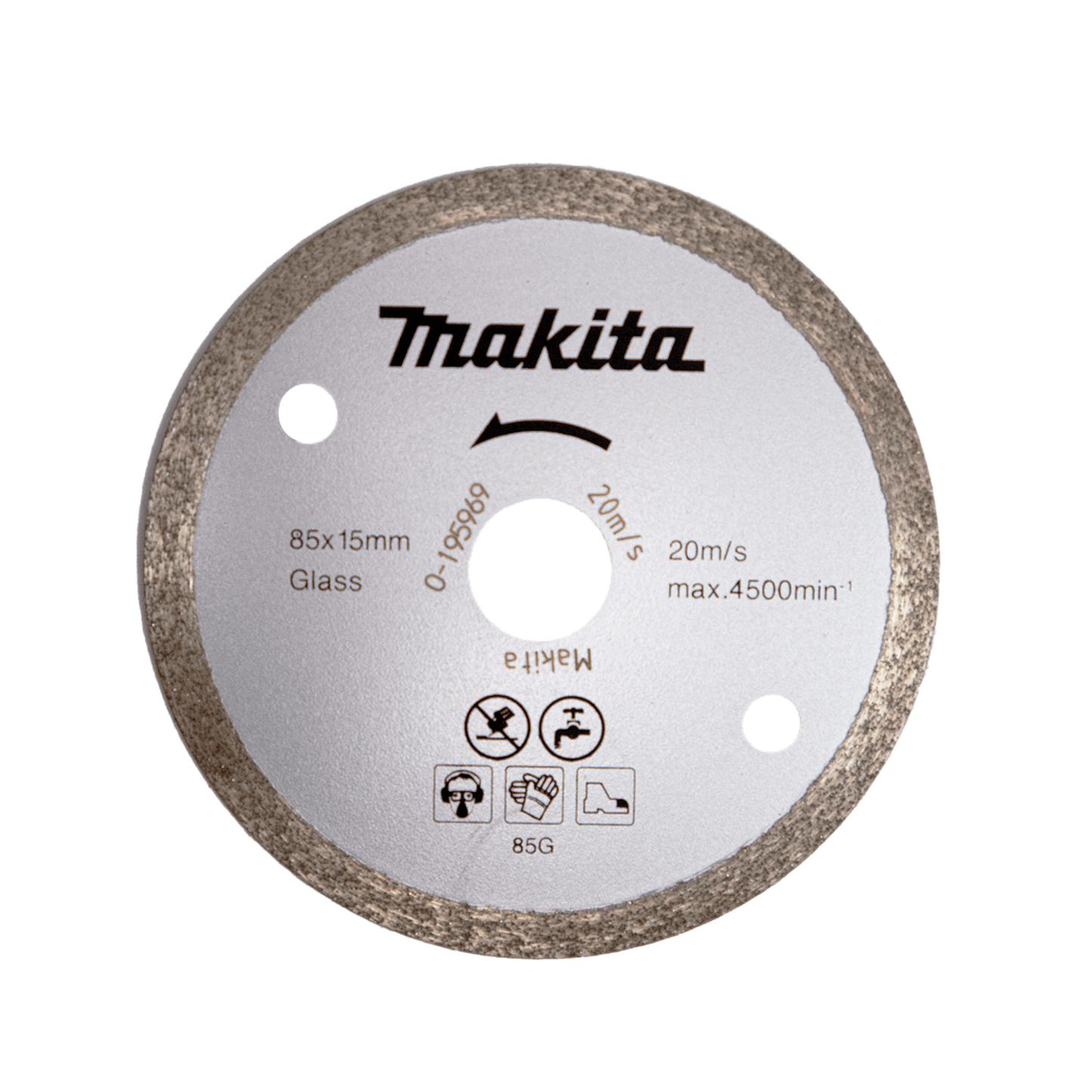 Disco Diamantado Continuo 85x15mm En Húmedo Vidrio - Makita - Herram.cl