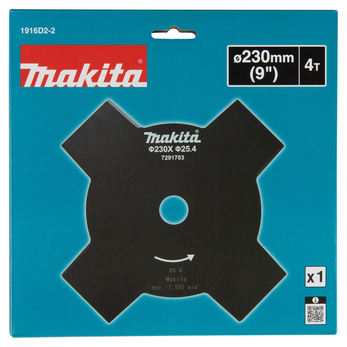 Cuchilla Desbrozadora 230mm 4D Makita 1916D2-2 - Herram.cl