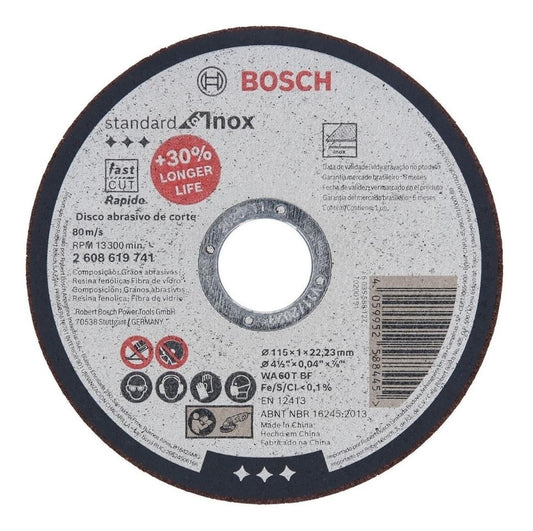 Disco De Corte Standard For Inox 115x1,0mm - Bosch - Herram.cl