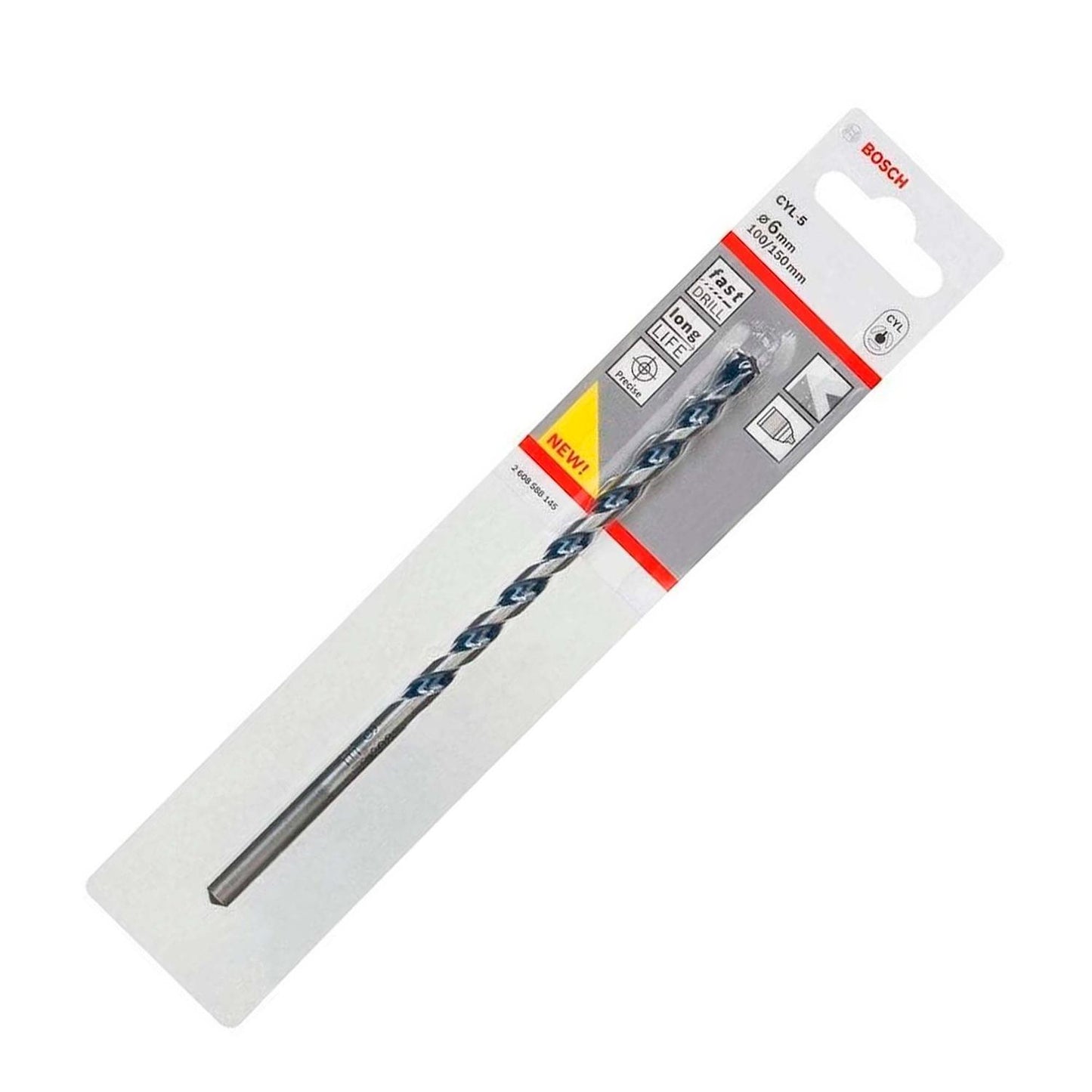 Broca Para Hormigón y Piedra Bosch CYL - 5 6x100x150mm - Herram.cl