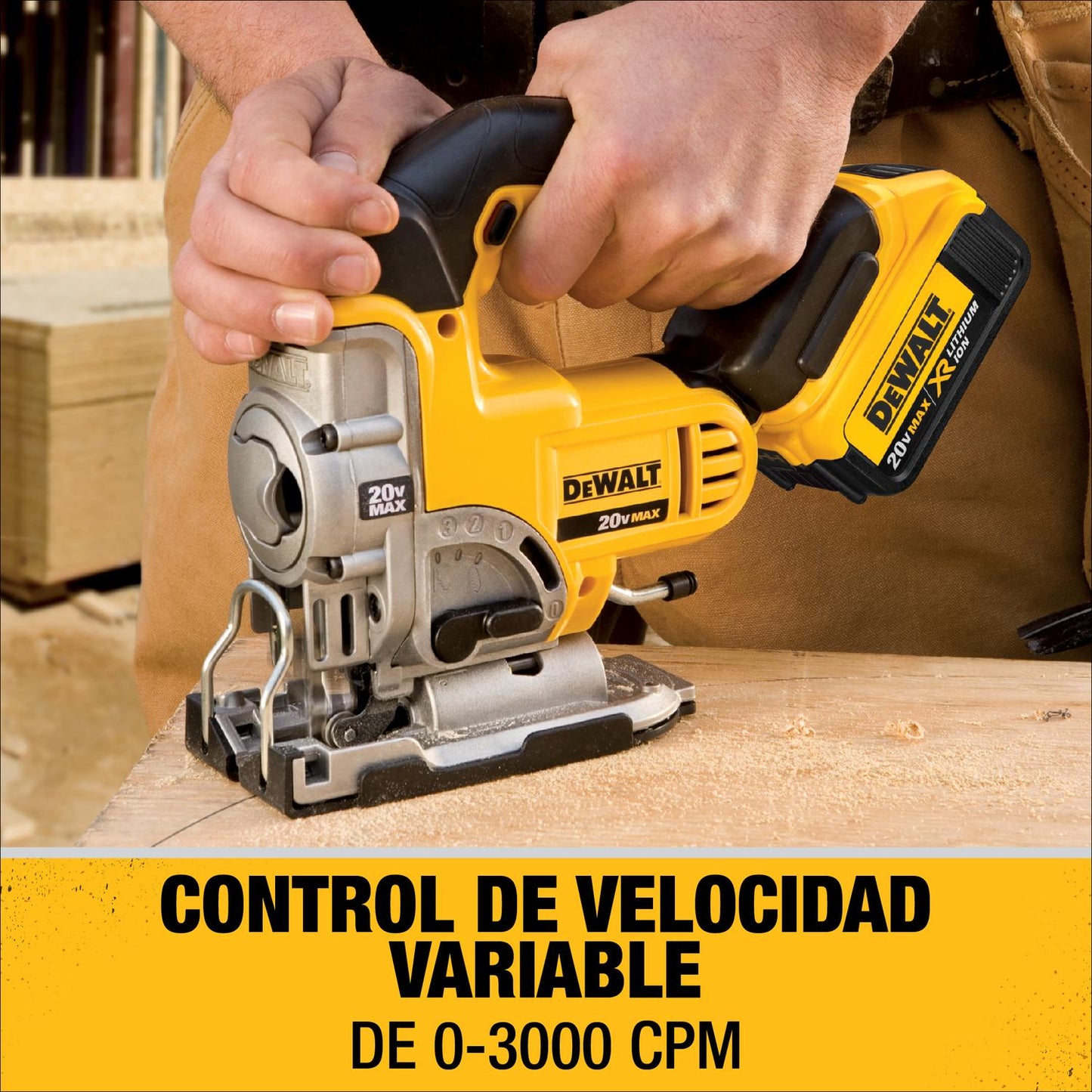 Sierra Caladora Inalambrica 20V Max. Sin Baterias - DeWalt - Herram.cl