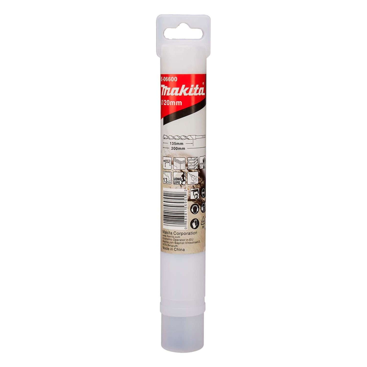 Broca Para Concreto TCT 20x200mm - Makita - Herram.cl