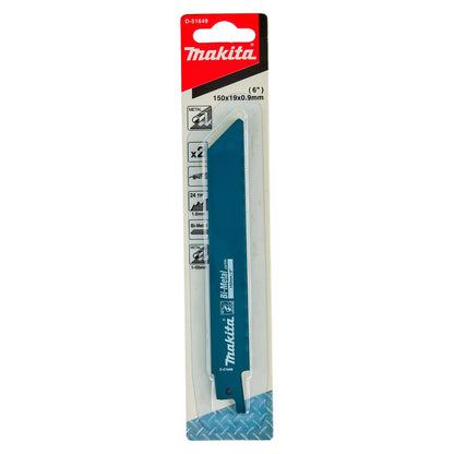 Hoja Sierra Sable Bi - Metal 152mm /24 TPI/ 2 Pzas - Makita - Herram.cl