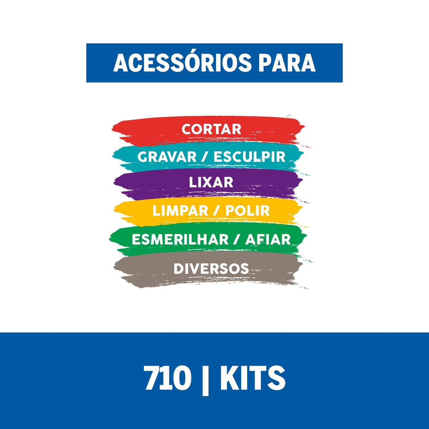 Kit de accesorios de uso general (710 - 08) 160 Pzas - Dremel - Herram.cl