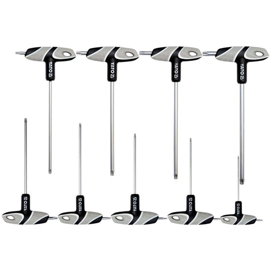 Juego de llaves Torx de seguridad, mango en T 9 pzas - Yato - Herram.cl