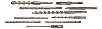 Set 10 Piezas Brocas Y Cincel SDS - Plus - Makita - Herram.cl