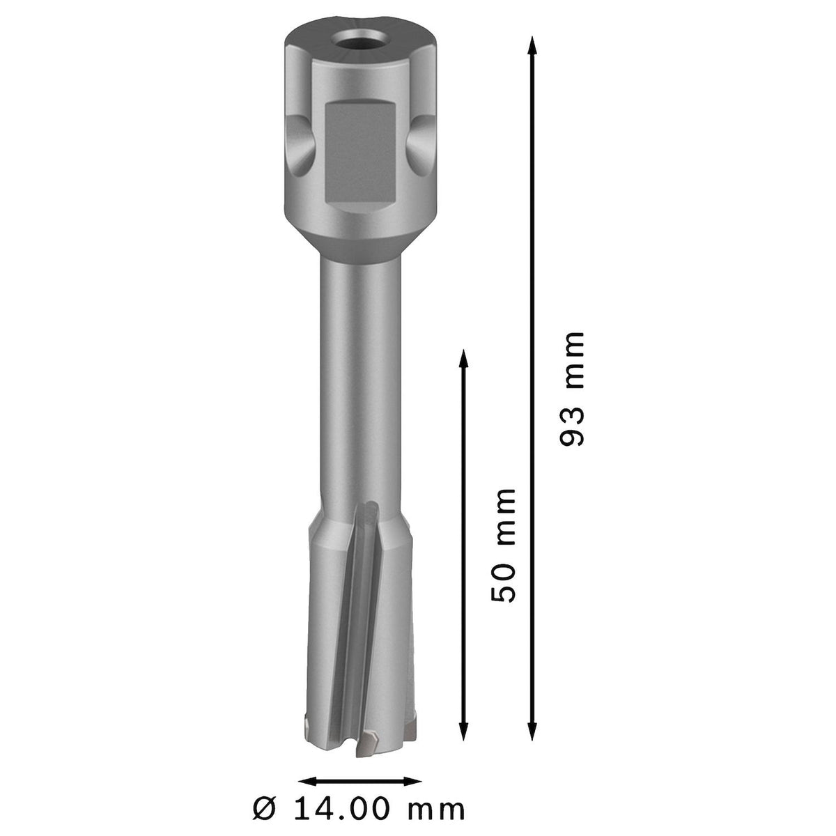 Broca Anular Bosch PRO TCT 14x50mm Carburo Tungsteno Weldon - Herram.cl