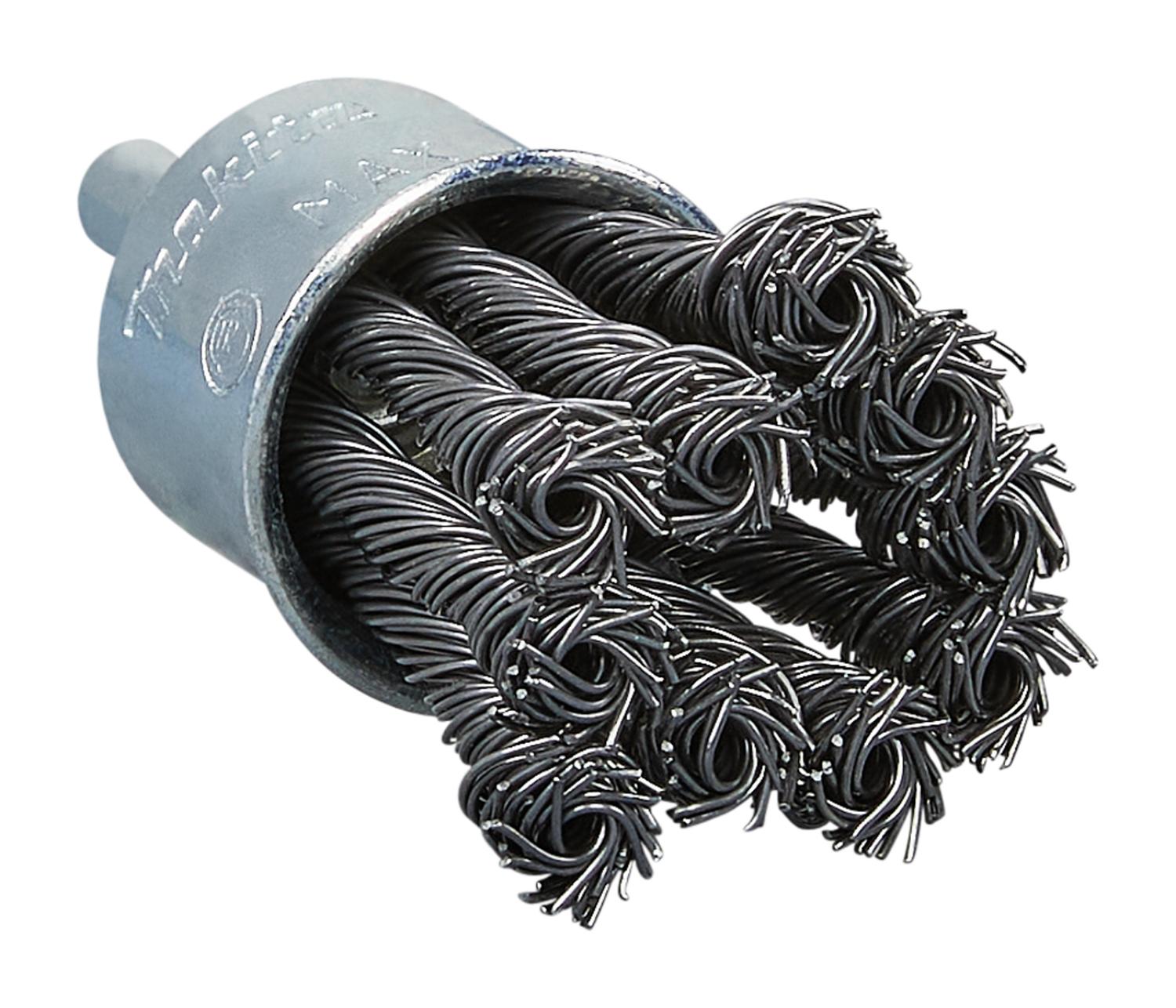 Grata Pincel Acero Trenzado 24mm (1'') Toma 1/4'' - Makita - Herram.cl