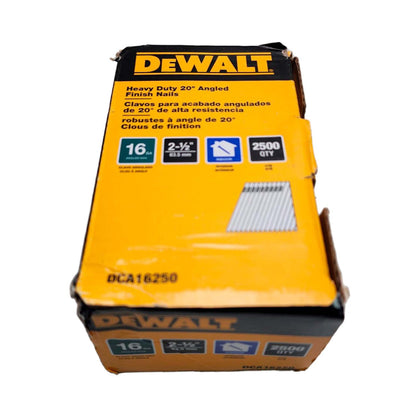 Clavo Reforzado Galvanizado 20º 16GA 2 - 1/2'' 2500 Und. - DeWALT - Herram.cl