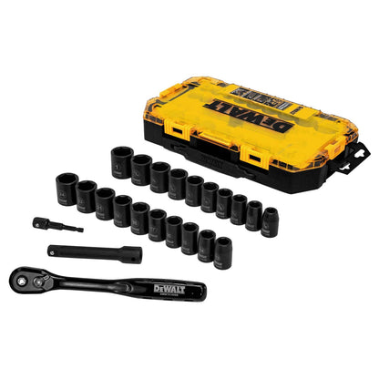 Juego de Dados de Impacto 1/2'' 23 Pzas - DeWALT - Herram.cl