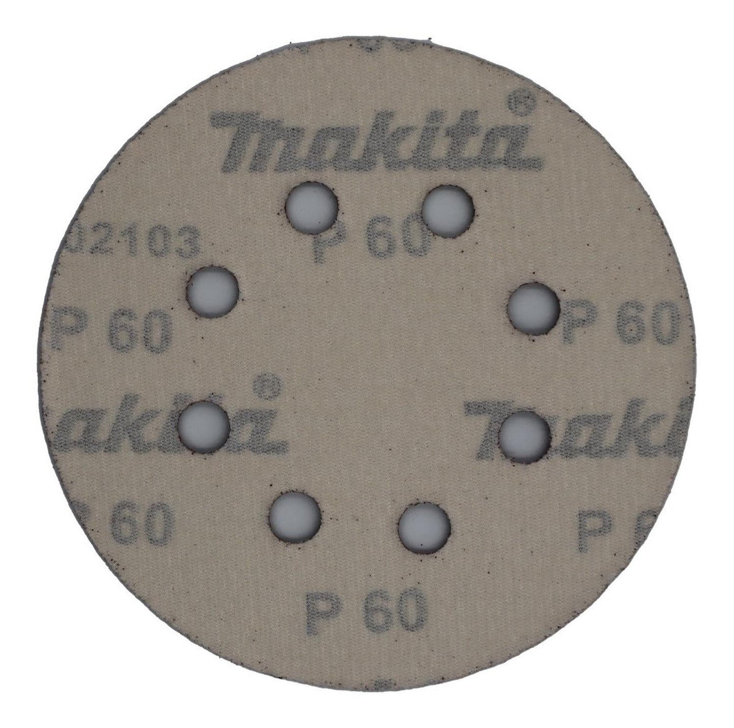 Pack 10 Discos Lija Con Velcro 125mm (5'') G60 - Makita - Herram.cl