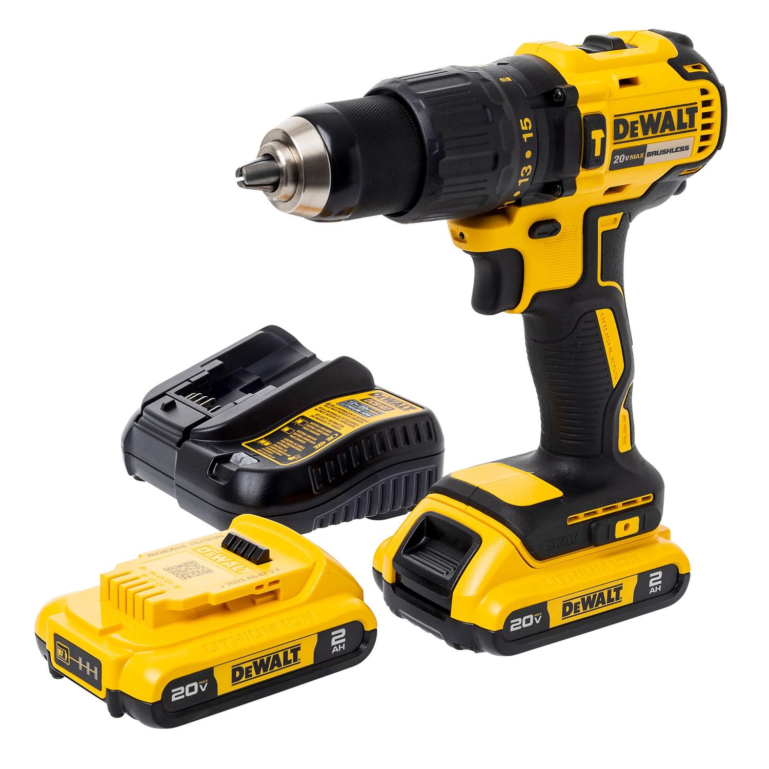 Kit Taladro Percutor 20 V Max. 13mm 2 Bat. 2Ah - DeWALT - Herram.cl