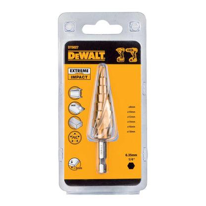 Broca Escalonada EXTREME 8 - 18mm - Hex 1/4'' - DeWALT - Herram.cl